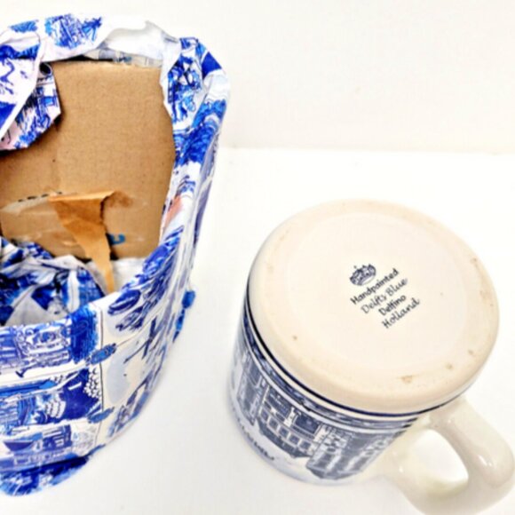 Delfts Blue Delfino Holland Amsterdam Handpainted Collectible Mug - Picture 6 of 10